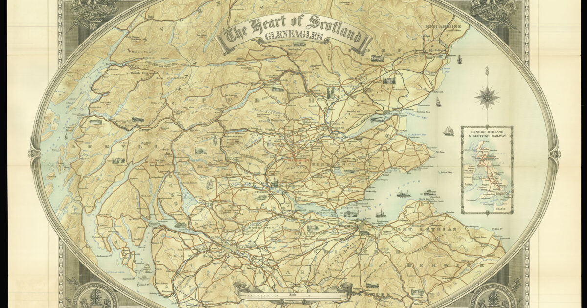 The Heart of Scotland Gleneagles. | Maps | Daniel Crouch Rare Books